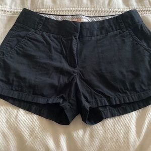 J.Crew cotton chino broken-in black shorts sz 0